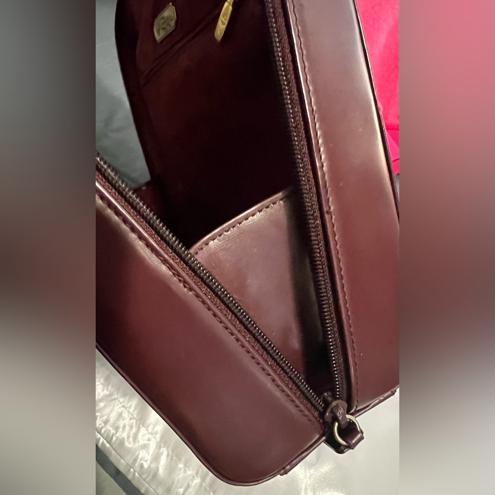 MCM Executive/Work Bag - Burgundy Leather Material - RARE VINTAGE - Picture 12 of 13